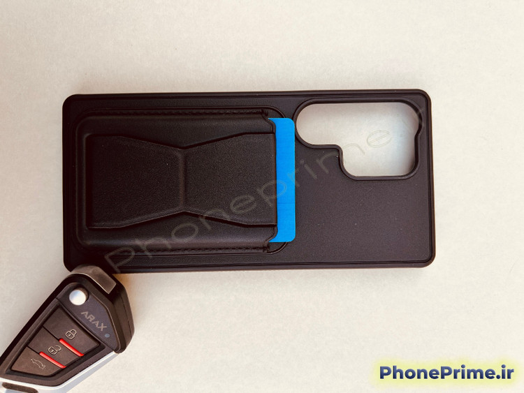 کاور چرمی جاکارتی دار مخصوص گوشی موبایل سامسونگ s25 ultra