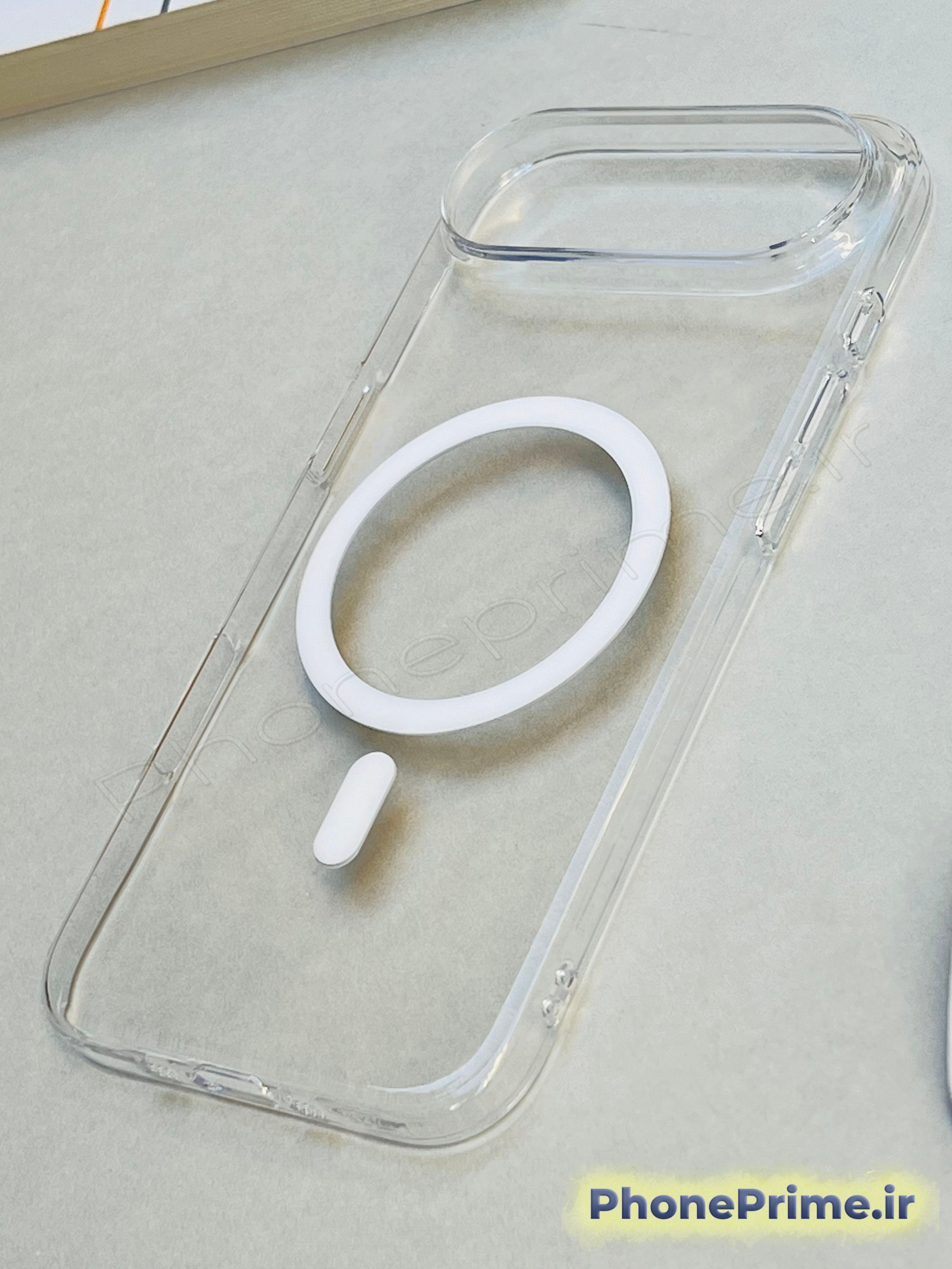 کاور شفاف کریستالی آیفون 17 Air با مگ‌سیف اصلی، ضد زردی، اورجینال و فوق‌لوکس.