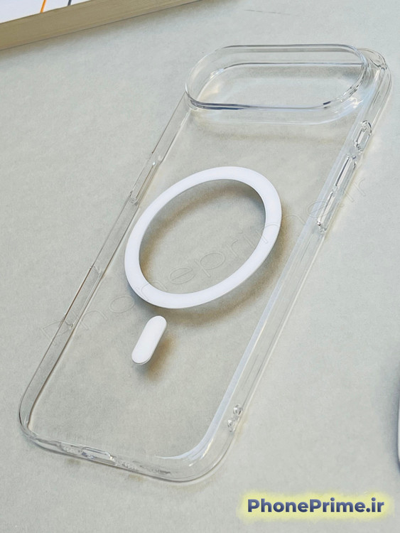 کاور شفاف کریستالی آیفون 17 Air با مگسیف اصلی، ضد زردی، اورجینال و فوقلوکس.