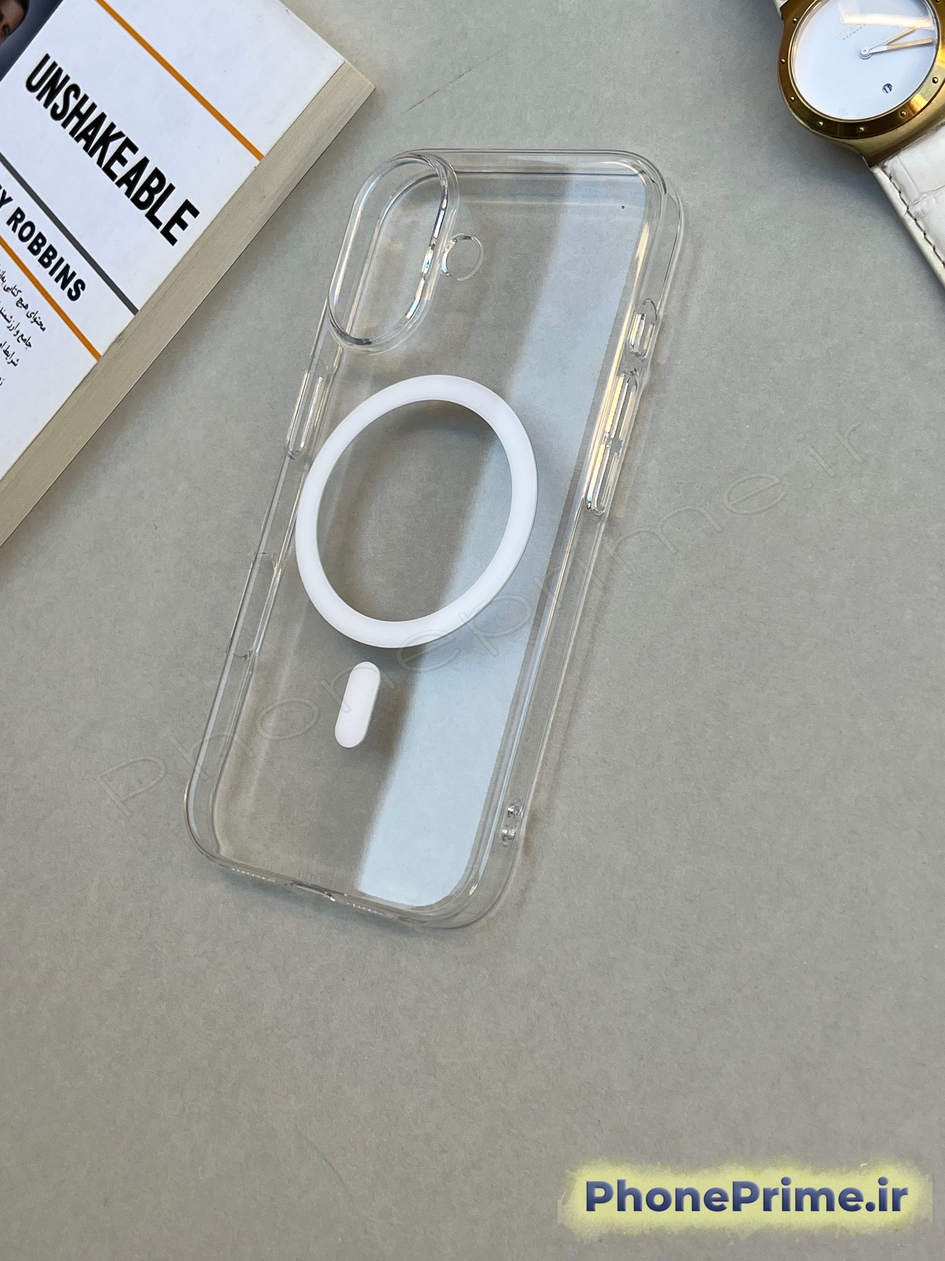 کاور شفاف مگ‌سیف آیفون 17 – گارد ضد زردی اورجینال با شفافیت کریستالی و محافظ لنز