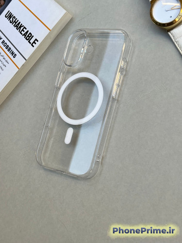کاور شفاف مگسیف آیفون 17 – گارد ضد زردی اورجینال با شفافیت کریستالی و محافظ لنز