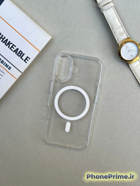 کاور شفاف مگسیف آیفون 17 – گارد ضد زردی اورجینال با شفافیت کریستالی و محافظ لنز