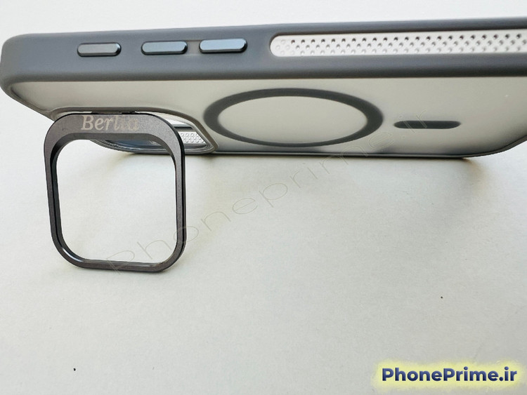 کاور مشکی مات با فریم لنز ثابت تیتانیومی فوق مقاوم برای iPhone 16 Pro