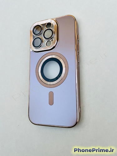 کاور فوق لوکس طلایی (Gold) مگسیفدار – محافظ لنز یکپارچه، بدون تغییر رنگ، فوقلاکچری – مخصوص iPhone 16 Pro