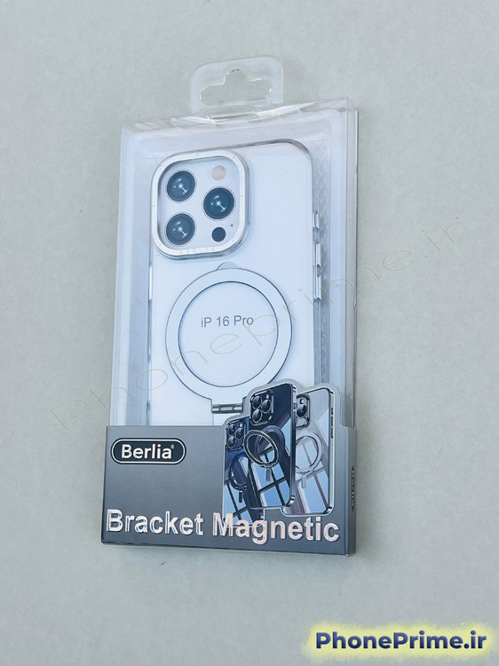 کاور شفاف با فریم تیتانیومی – مگسیف فلزی استند شو ، ضدزردی واقعی، فوقمقاوم و لاکچری