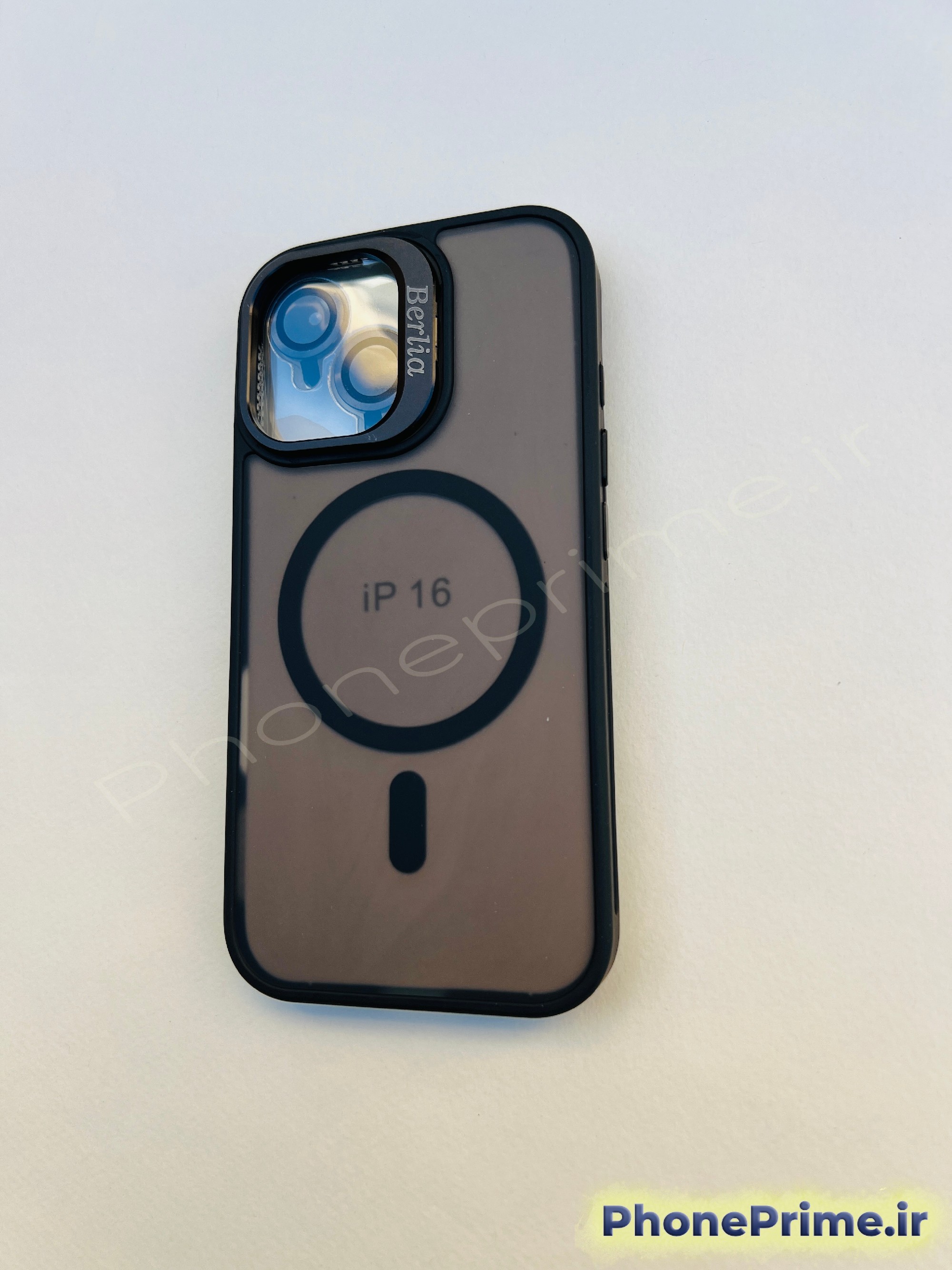 قاب لوکس مات iPhone 16 با فریم فلزی تیتانیوم