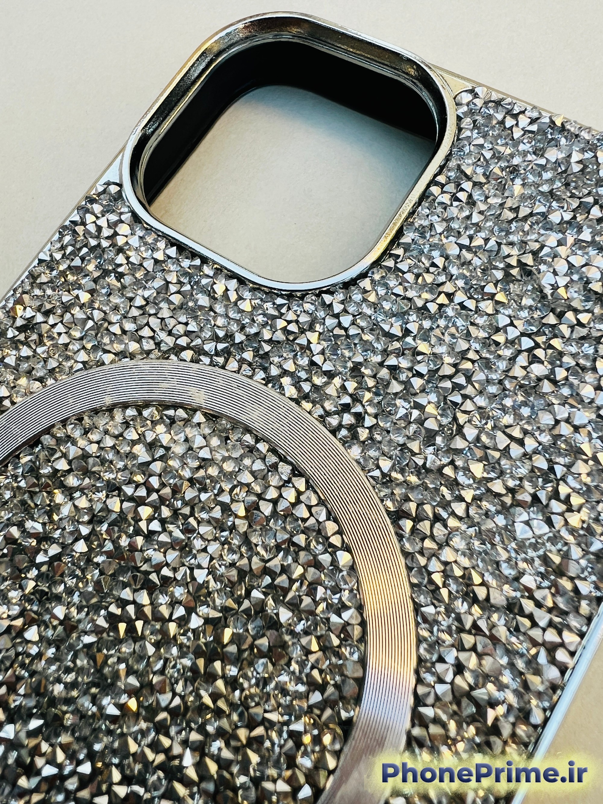 کاور لوکس آیفون 13 مدل سوارسکی – محافظ دوربین