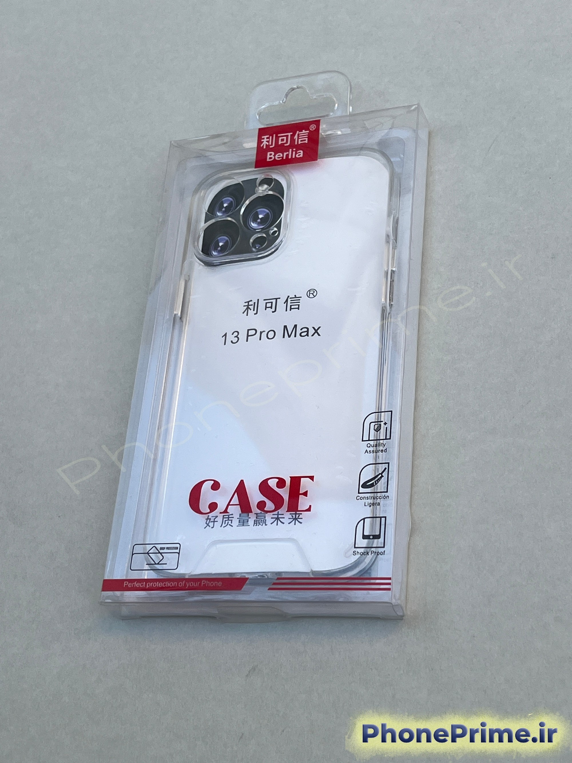 کاور شفاف ساده آیفون 13 پرو مکس