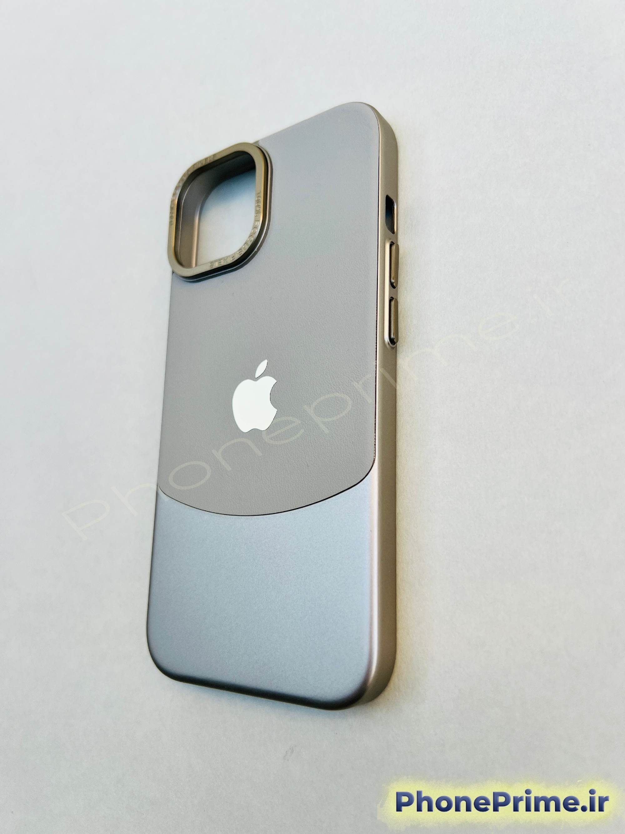 کاور چرمی خاکستری آیفون 13