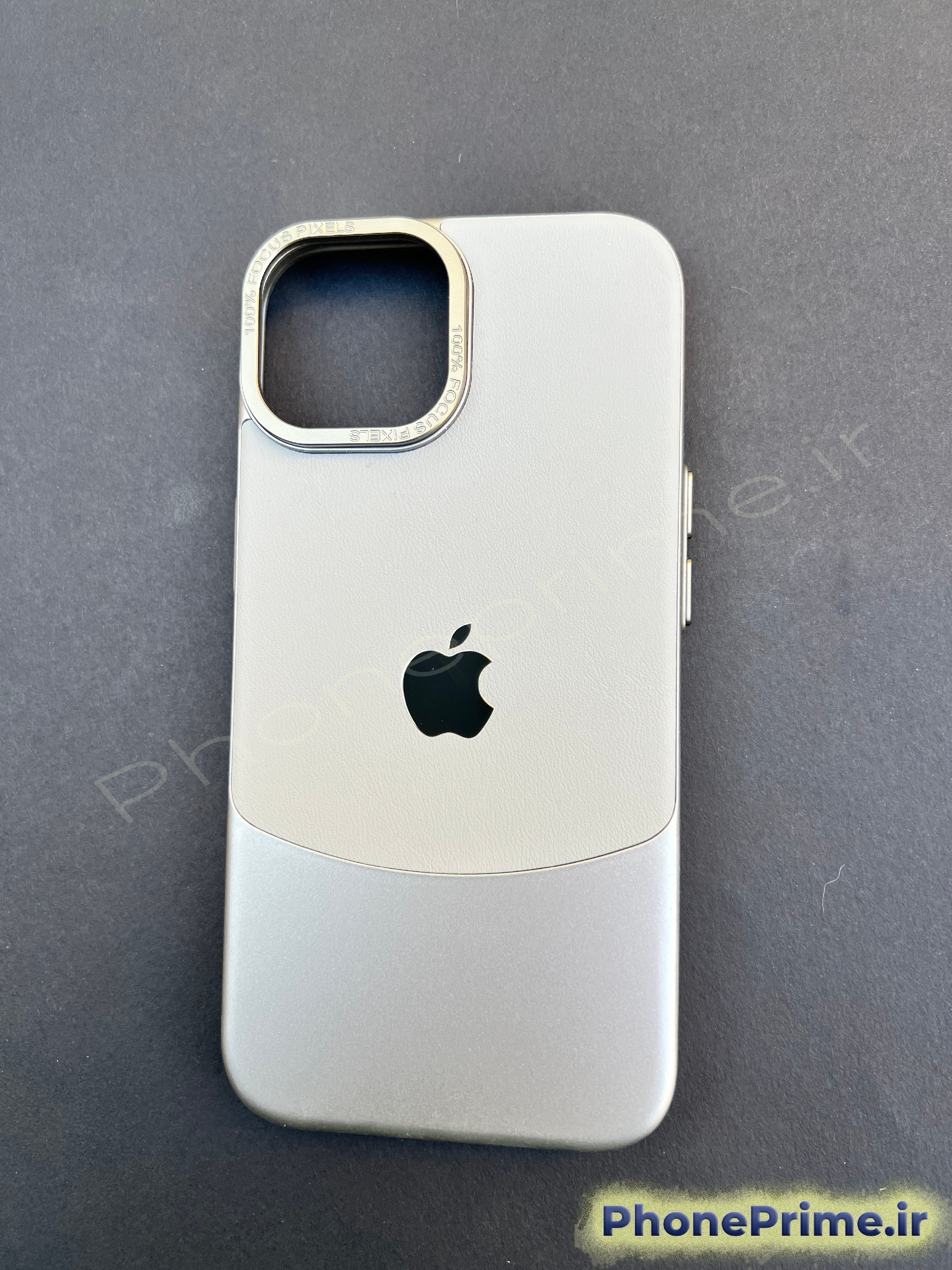 کاور چرمی خاکستری آیفون 13