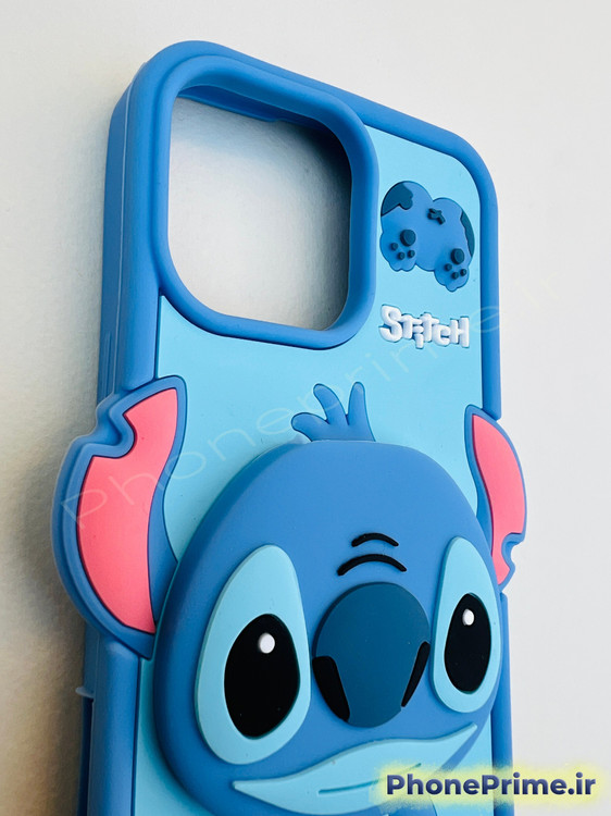 کاور عروسکی استیچ با آینه مخفی مناسب آیفون 13 پرو مکس