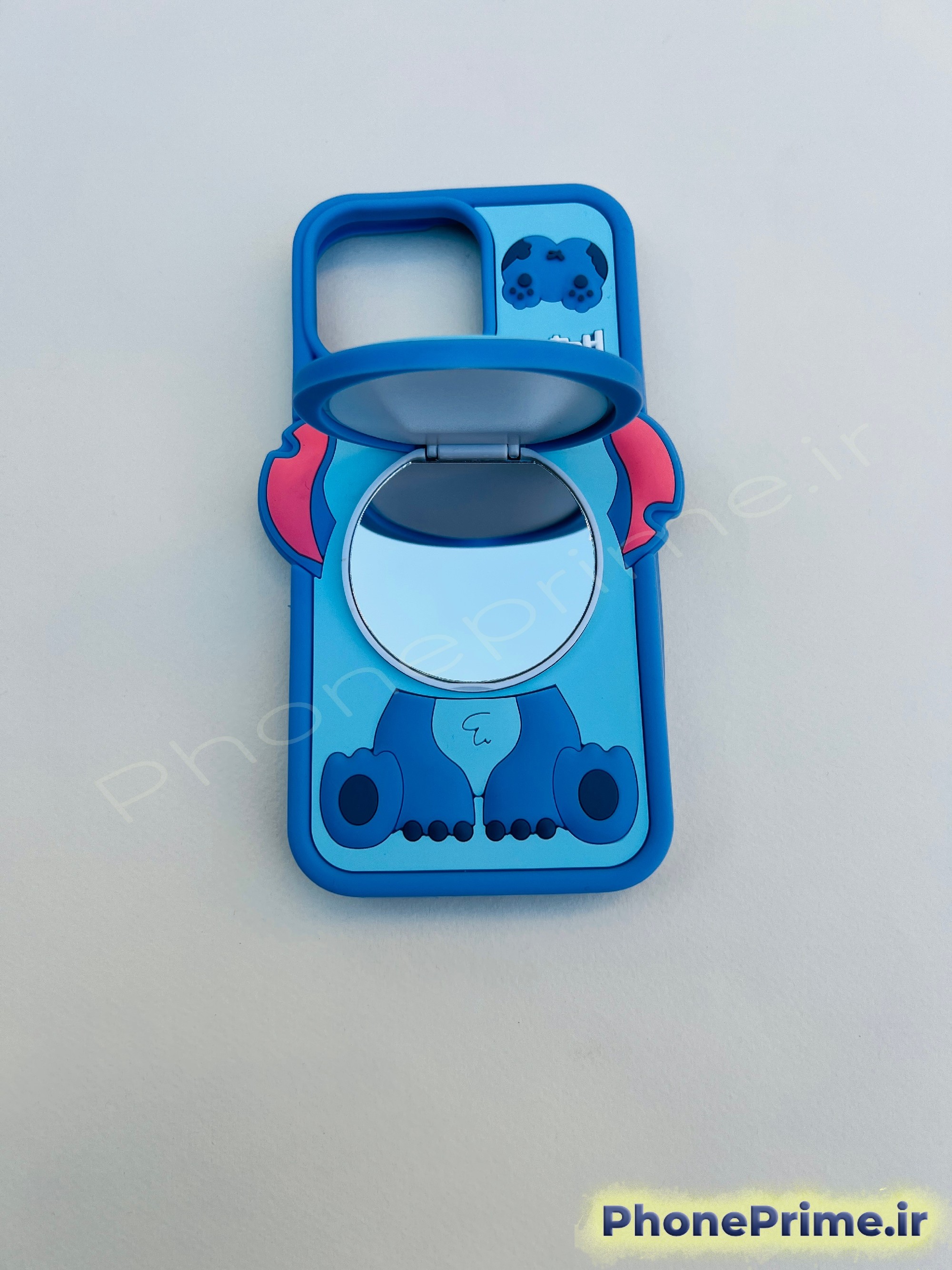 کاور عروسکی استیچ با آینه مخفی مناسب آیفون 13 پرو مکس