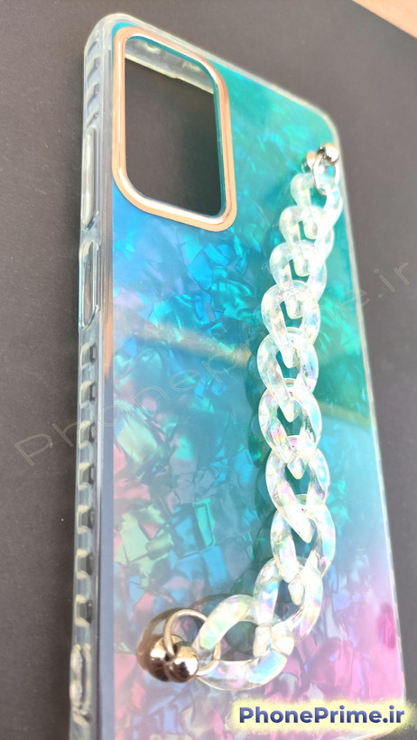 کاور هولوگرامی شاین زنانه با زنجیر طرح فانتزی – مناسب شیائومی Note 11 Pro 4G / note 12 pro 4g