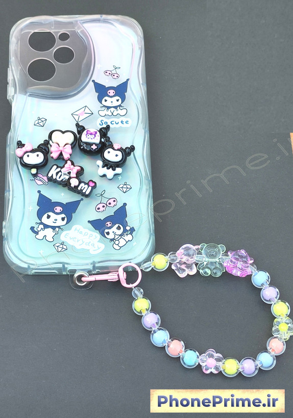 کاور فانتزی عروسک برجسته کرومی مناسب شیائومی نوت 12 پرو همراه با آویز فانتزی