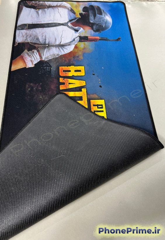 موس پد گیمینگ طرح بازی پابجی PUBG با کیفیت چاپ بالا و لبههای مشکی دور دوخت