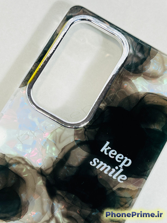 کاور طرحدار هلوگرامی سامسونگ S25 Ultra | رنگنمای ۷ طیف + طرح اسموک ترند 2025