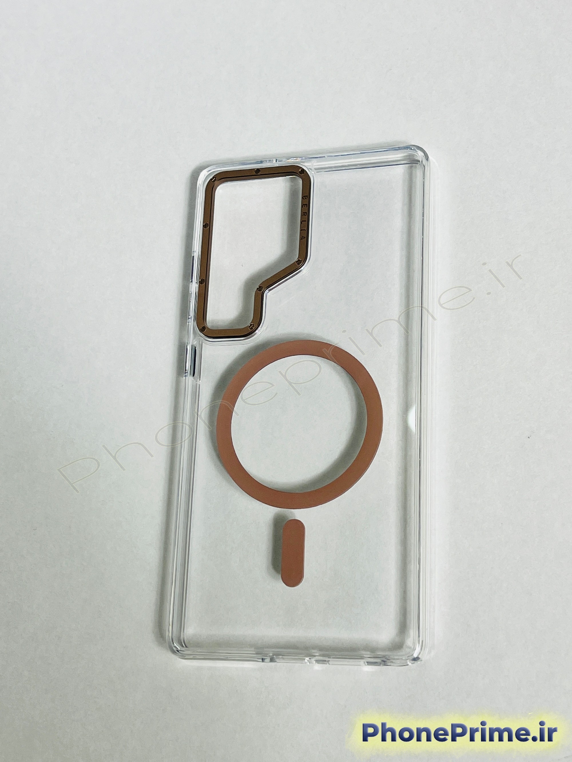 کاور شفاف مگسیف سامسونگ S25 Ultra با فریم تیتانیومی Desert