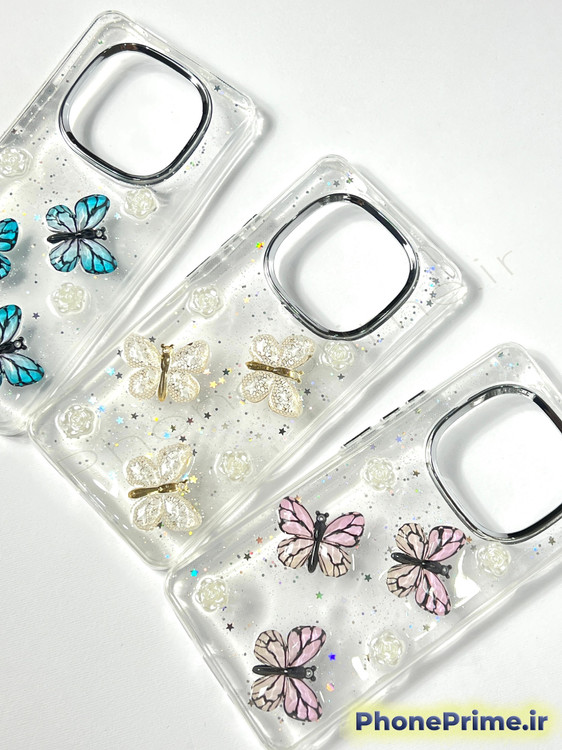 کاور گوشی پروانهای اکلیلی برای poco x7 و note 14 pro