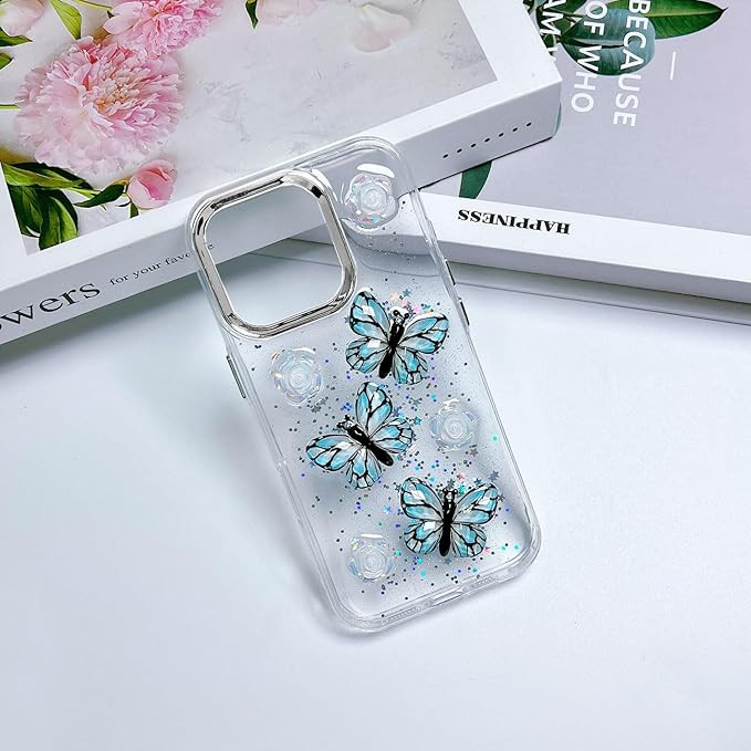 کاور فانتزی شفاف شاین پروانهای 3D سامسونگ Galaxy A12