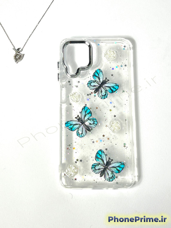 کاور فانتزی شفاف شاین پروانهای 3D سامسونگ Galaxy A12