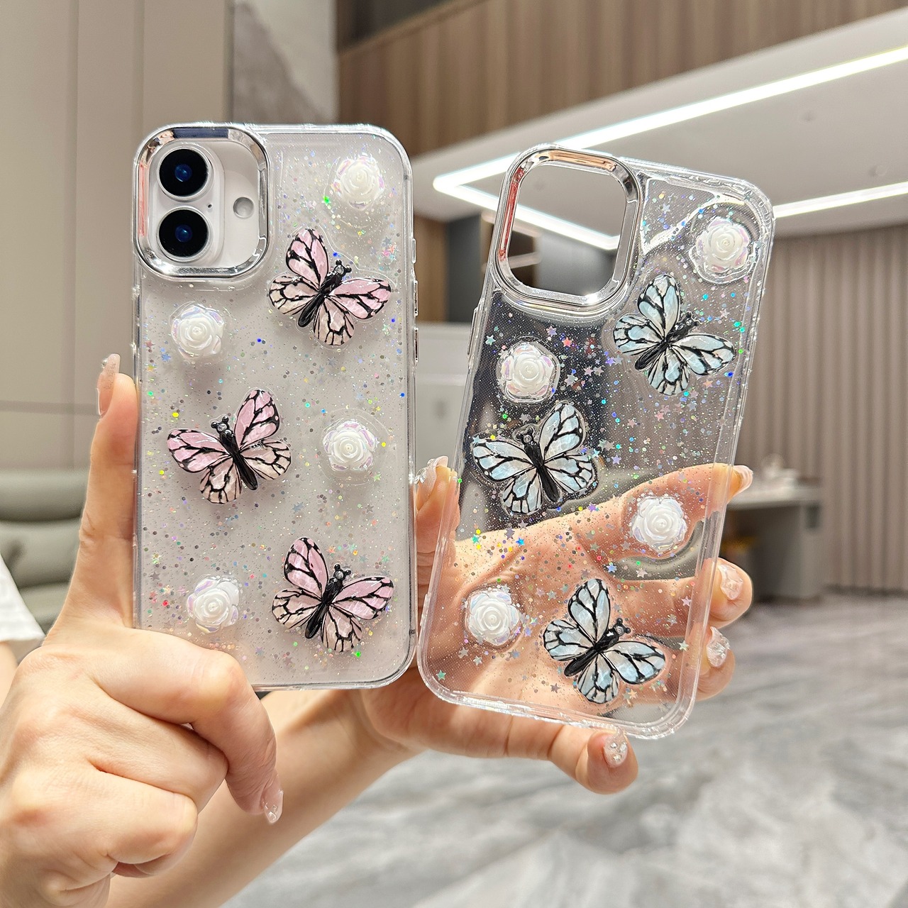 کاور شفاف شاین پروانه‌ای 3D سامسونگ Galaxy A26