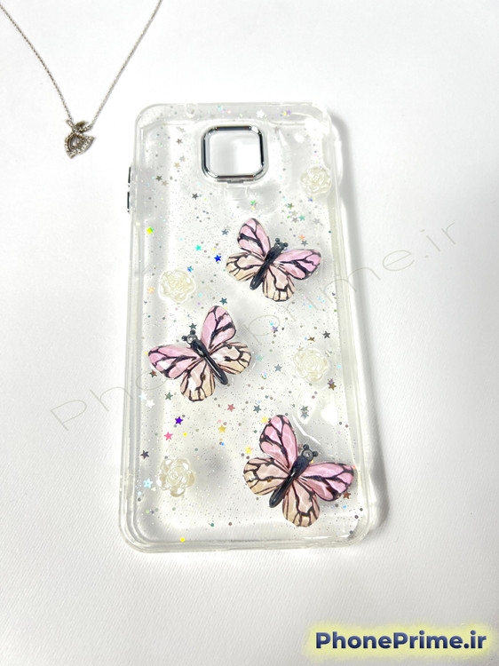 کاور شفاف شاین پروانهای 3D شیائومی Redmi Note 9S و Note 9 Pro