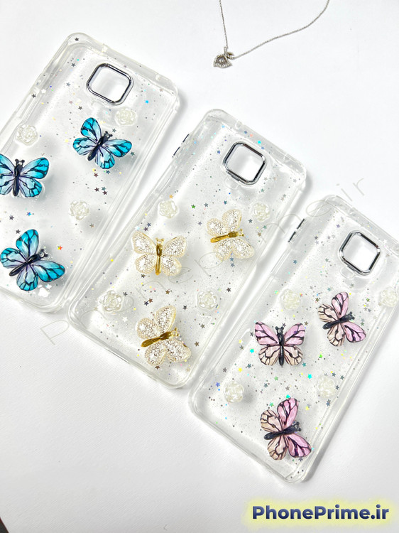 کاور شفاف شاین پروانهای 3D شیائومی Redmi Note 9S و Note 9 Pro