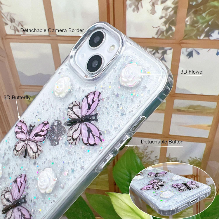 کاور شفاف شاین پروانهای 3D آیفون 14 پرو مکس