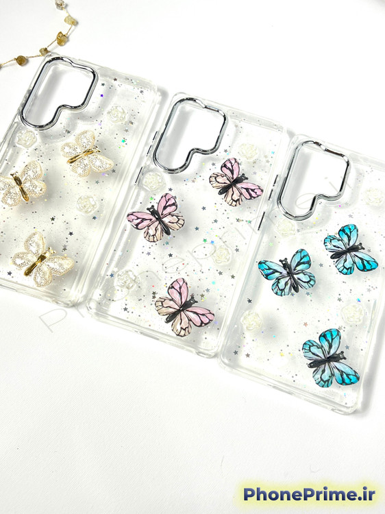 کاور شفاف شاین پروانهای 3D سامسونگ Galaxy S23 Ultra