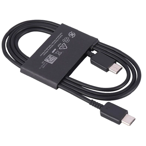 کابل دوسر تایپ سی اصلی سامسونگ مشکی یک متری سر کارتنی فون پرایم