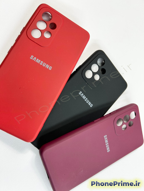 پک سه تایی قاب سیلیکونی سامسونگ A53 رنگ های قرمز، مشکی و زرشکی با تخفیف ۵۰ درصد انبارگردانی