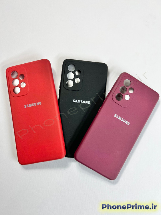 پک سه تایی قاب سیلیکونی سامسونگ A53 رنگ های قرمز، مشکی و زرشکی با تخفیف ۵۰ درصد انبارگردانی