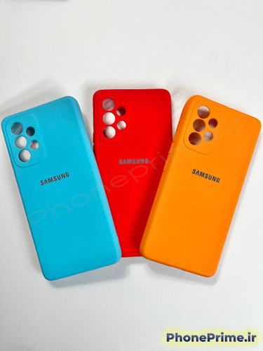 پک سه تایی قاب سیلیکونی سامسونگ A53 رنگ های آبی روشن، قرمز و نارنجی با تخفیف ۵۰ درصد انبارگردانی