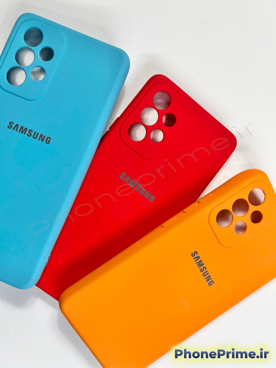 پک سه تایی قاب سیلیکونی سامسونگ A53 رنگ های آبی روشن، قرمز و نارنجی با تخفیف ۵۰ درصد انبارگردانی