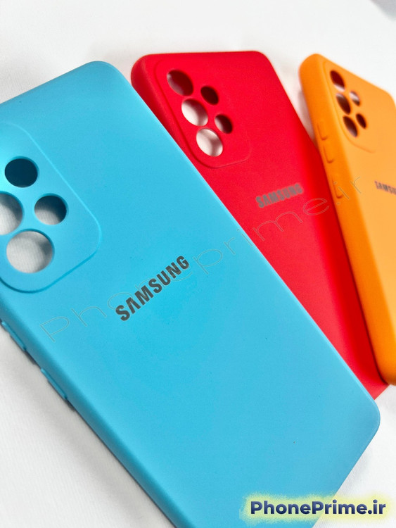 پک سه تایی قاب سیلیکونی سامسونگ A53 رنگ های آبی روشن، قرمز و نارنجی با تخفیف ۵۰ درصد انبارگردانی