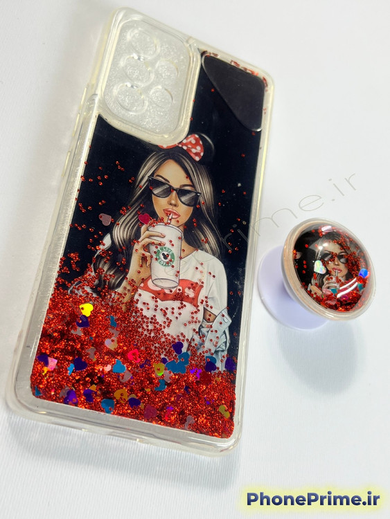 قاب گوشی سامسونگ A53 مدل آکواریومی اکلیلی طرح دختر و استارباکس