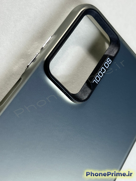 قاب هلوگرامی رنگ خاکستری سامسونگ A05s با فریم محافظ لنز صورتی پاستلی طرح SO COOL کیفیت درجه ۱