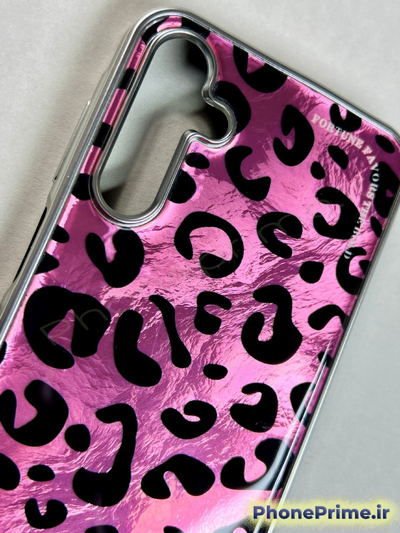 قاب سامسونگ A15 طرح پلنگی صورتی