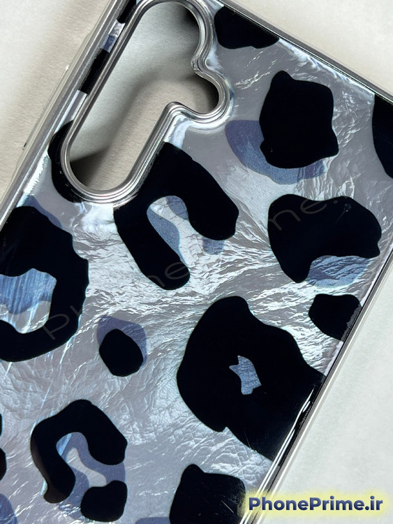 قاب سامسونگ A15 طرح پلنگی نقره ای
