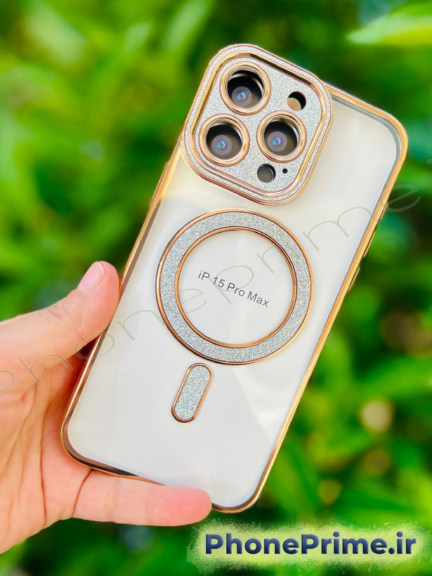 قاب آیفون ۱۵ پرومکس مدل شاین مجلسی PRO SHINE فروشگاه فون پرایم