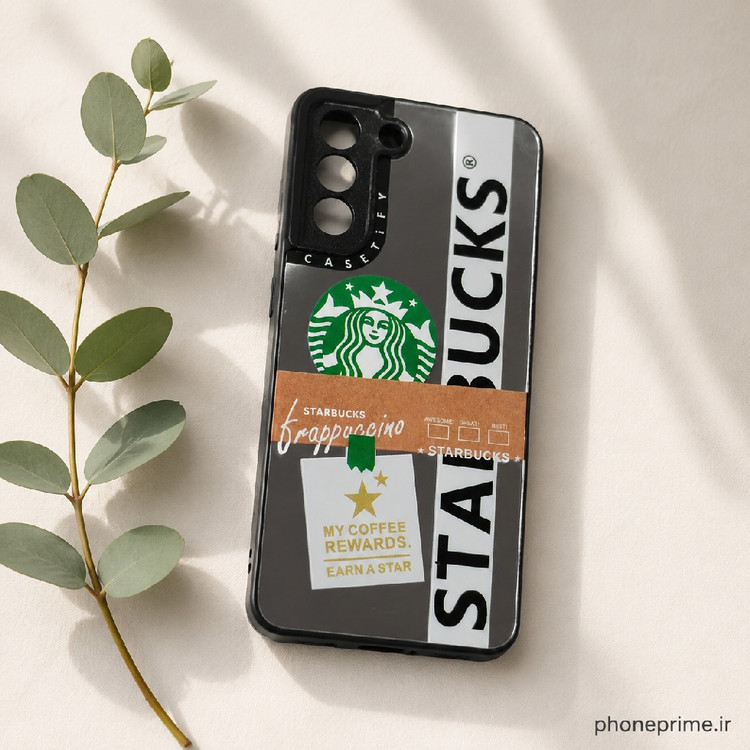 قاب آینهای طرح استارباکس سامسونگ S21 FE