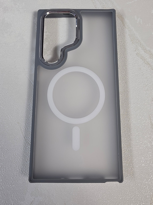قاب مات لوکس Samsung Galaxy S23 Ultra با حلقه مغناطیسی مگسیف و محافظ دوربین تیتانیومی
