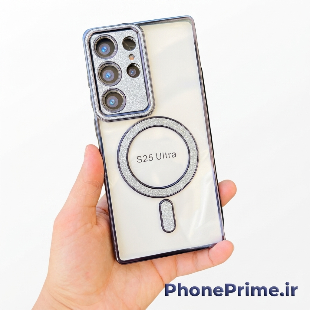 قاب سامسونگ S25 Ultra مدل شاین مجلسی PRO SHINE | محافظ لنزدار اکلیلی (نقد و اقساط) samsung s25 ultra