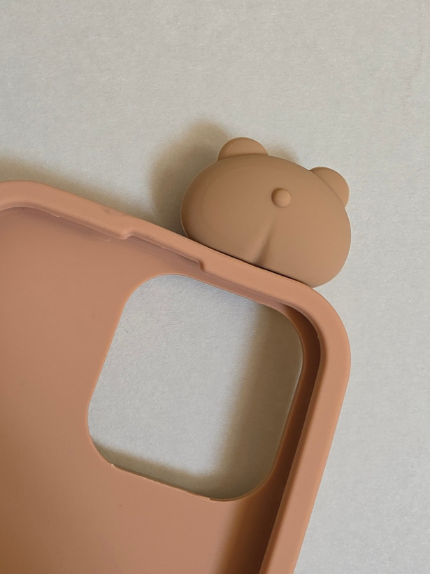 قاب فانتزی ۳D آیفون 13 طرح خرس Cute Bear و کوکی کرم نسکافهای فون پرایم