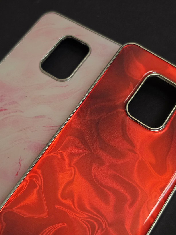 قاب شیائومی ردمی نوت 9S و 9 پرو Redmi Note 9S 9 Pro طرح ابروبادی هولوگرامی آینهای رنگ صورتی و قرمز