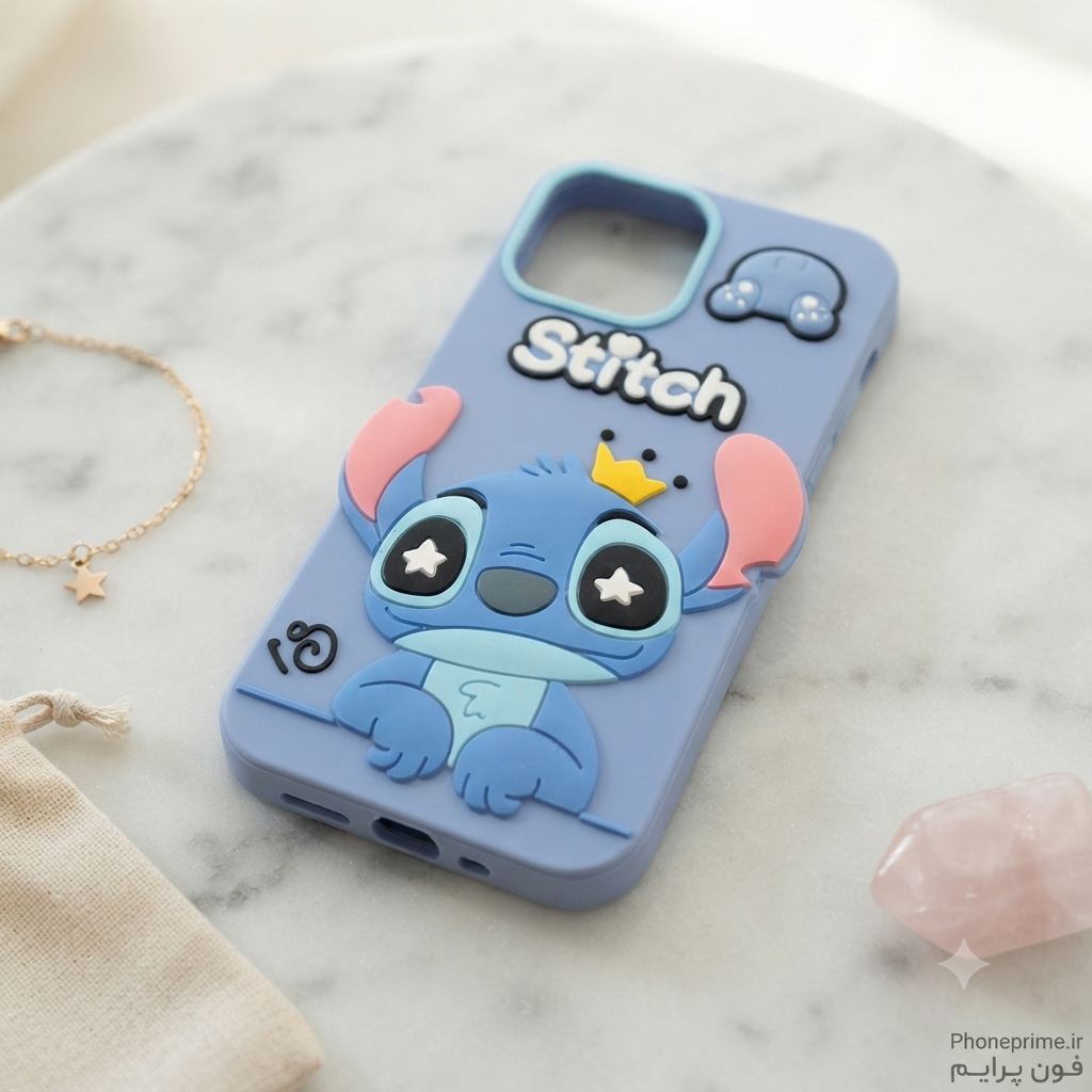 قاب آیفون 12 و 12 پرو مشترک iPhone 12 12 Pro طرح سه‌بعدی استیچ Stitch قابل شستشو با ۱ سال ضمانت تغییر رنگ