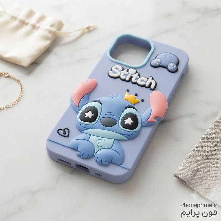 قاب آیفون 12 و 12 پرو مشترک iPhone 12 12 Pro طرح سهبعدی استیچ Stitch قابل شستشو با ۱ سال ضمانت تغییر رنگ