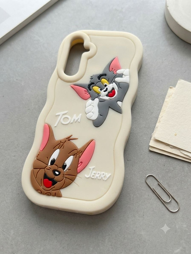قاب سامسونگ A15 و A25 مشترک Samsung Galaxy A15 A25 طرح سهبعدی تام و جری Tom and Jerry ۳ رنگ قابل شستشو با ۱ سال ضمانت رنگ