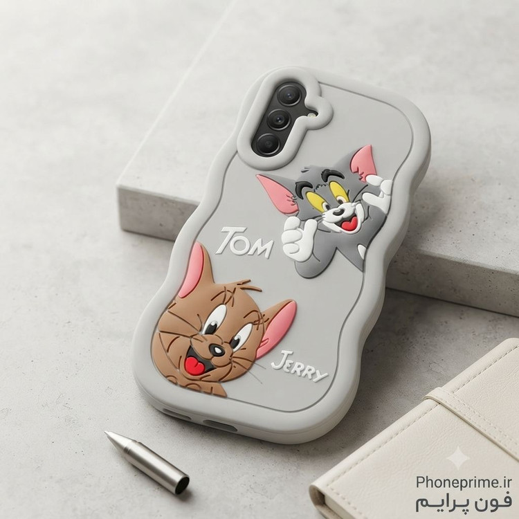 قاب سامسونگ A15 و A25 مشترک Samsung Galaxy A15 A25 طرح سهبعدی تام و جری Tom and Jerry ۳ رنگ قابل شستشو با ۱ سال ضمانت رنگ