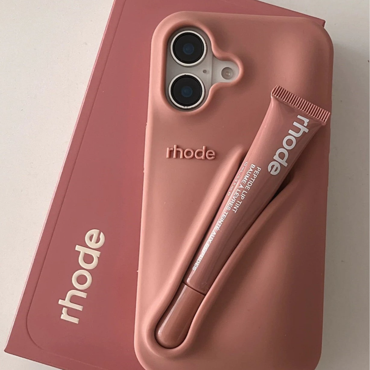 قاب آیفون 17 iPhone 17 طرح Rhode با لیپ گلس اورجینال ۵ رنگ کیفیت اصلی با ۱ سال ضمانت رنگ